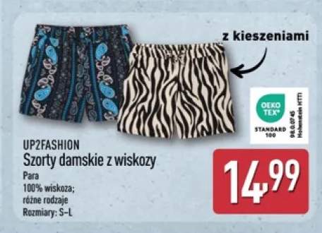 Szorty damskie z wiskozy UP2FASHION