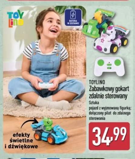 Zabawkowy gokart zdalnie sterowany Toylino