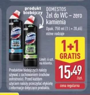Żel do WC Domestos Zero Kamienia Blue +1 wariant