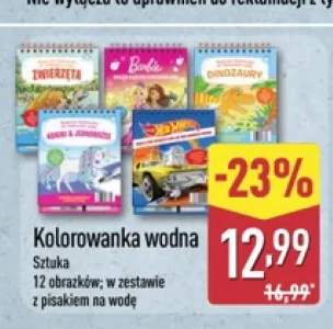Kolorowanka wodna Zwierzęta +3 warianty