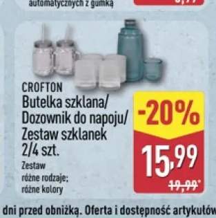 Butelka szklana Crofton +3 warianty