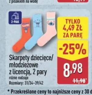 Skarpety dziecięce z licencją 2-pak +1 wariant