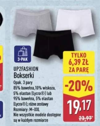 Bokserki Up2Fashion 3-pak