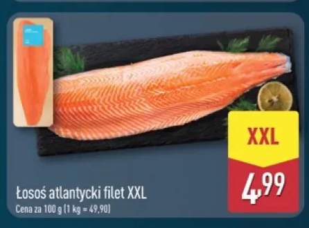 Łosoś atlantycki filet XXL