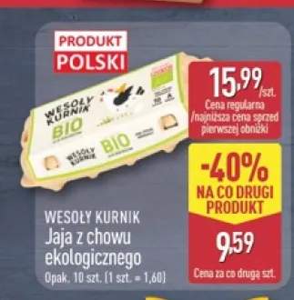 Jaja z chowu ekologicznego Wesoły Kurnik
