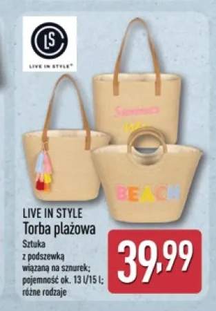 Torba plażowa LIVE IN STYLE