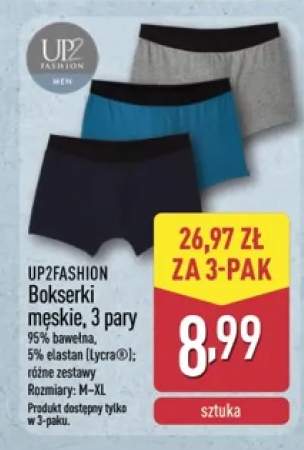 Bokserki męskie 3-pak UP2FASHION