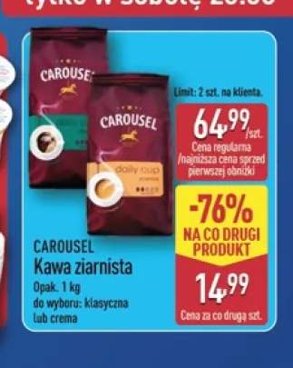 Kawa ziarnista klasyczna Carousel +1 wariant