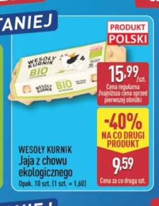 Jaja z chowu ekologicznego Wesoły Kurnik