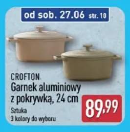 Garnek aluminiowy z pokrywką CROFTON 24 cm
