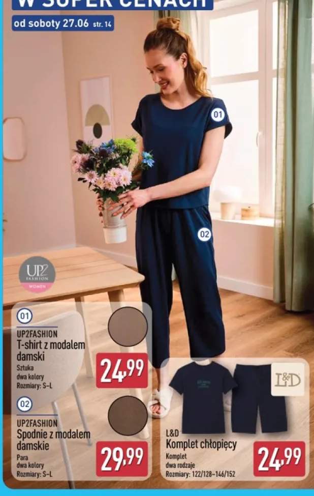 T-shirt z modalem damski UP2FASHION +1 wariant