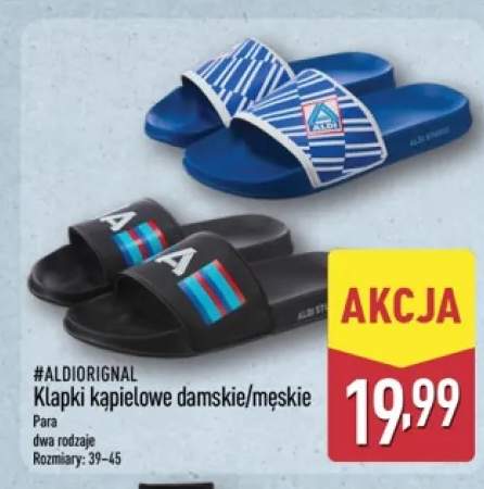 Klapki kąpielowe damskie/męskie ALDIoriginal