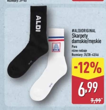 Skarpety damskie/męskie ALDIoriginal