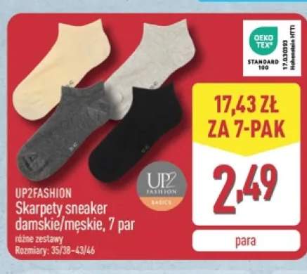 Skarpety sneaker męskie UP2FASHION 7-pak +1 wariant