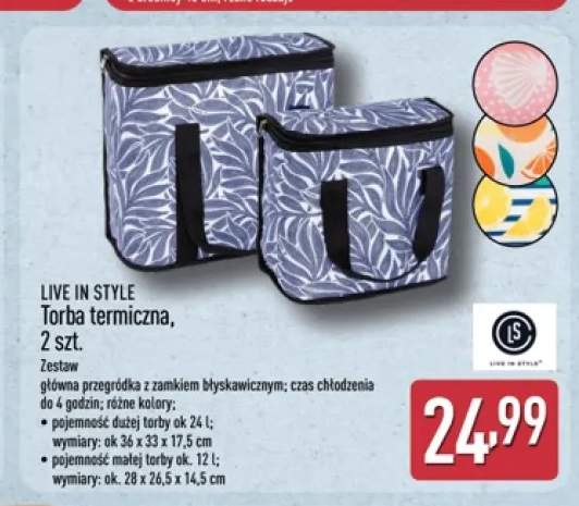Torba termiczna LIVE IN STYLE 2-pak
