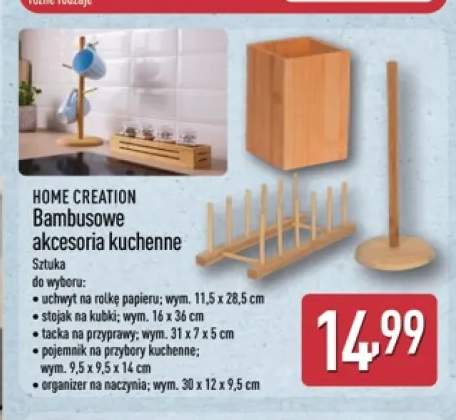 Bambusowy stojak na kubki Home Creation +4 warianty