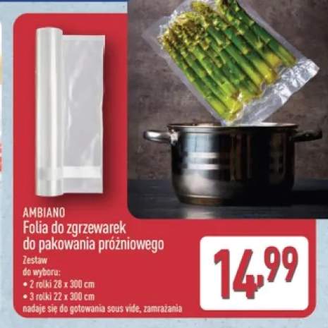 Folia do zgrzewarek do pakowania próżniowego Ambiano