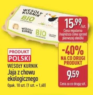 Jaja z chowu ekologicznego Wesoły Kurnik