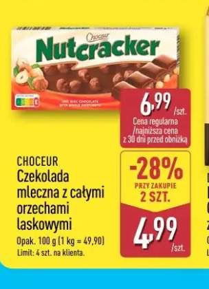 Czekolada mleczna z całymi orzechami laskowymi Choceur Nutcracker