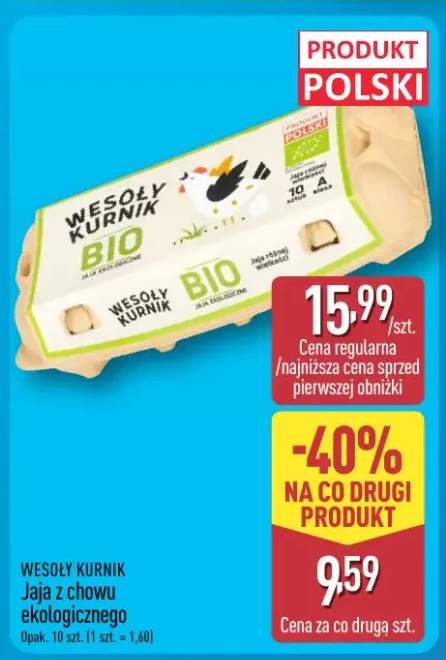 Jaja z chowu ekologicznego Wesoły Kurnik