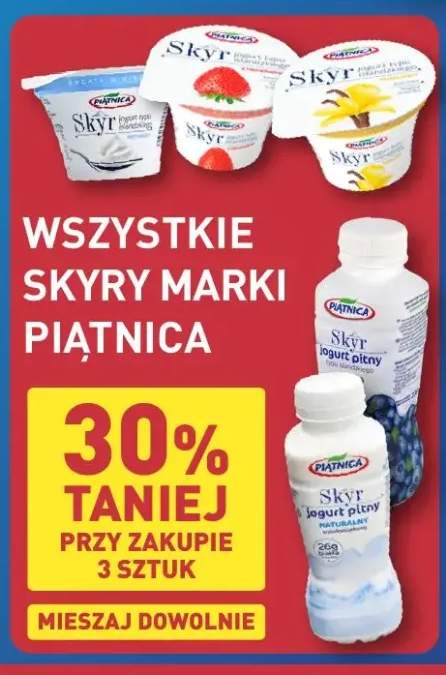 Jogurt typu islandzkiego Skyr Piątnica +1 wariant