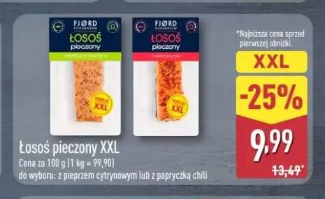 Łosoś pieczony XXL Fjørd z pieprzem cytrynowym +1 wariant
