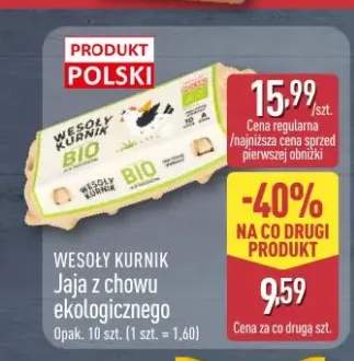 Jaja z chowu ekologicznego Wesoły Kurnik