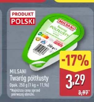 Twaróg półtłusty Milsani