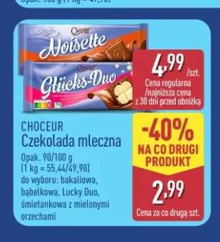 Czekolada mleczna bakaliowa Choceur +3 warianty