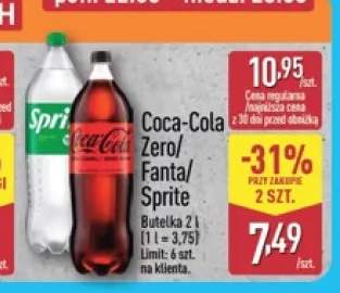 Napój gazowany Coca-Cola +3 warianty