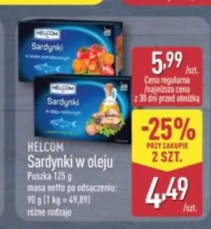 Sardynki w oleju roślinnym Helcom +1 wariant