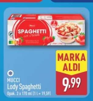 Lody Spaghetti Mucci 3-pak