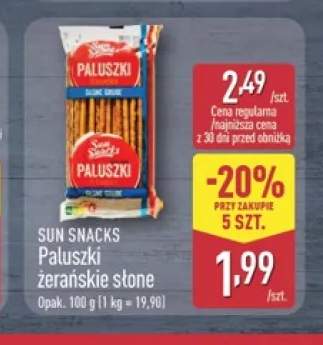 Paluszki żerańskie słone Sun Snacks