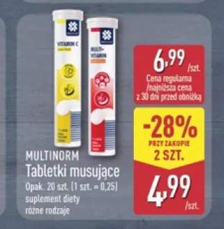 Tabletki musujące Multinorm Vitamin C +1 wariant
