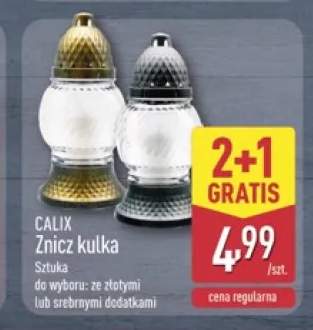 Znicz kulka Calix złoty +1 wariant