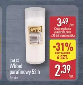 Wkład parafinowy Calix 52 h