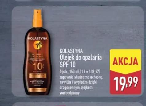Olejek do opalania SPF 10 Kolastyna
