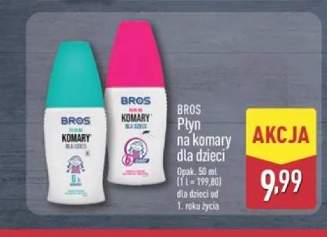 Płyn na komary dla dzieci Bros +1 wariant