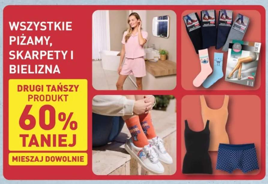Piżamy, skarpety i bielizna +3 warianty