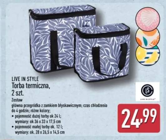 Torby termiczne LIVE IN STYLE 2-pak