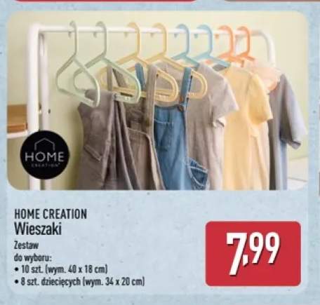 Wieszaki Home Creation 10-pak +1 wariant