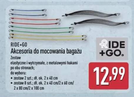 Akcesoria do mocowania bagażu 2-pak Ride+Go +1 wariant