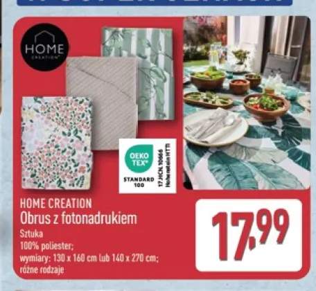 Obrus z fotonadrukiem Home Creation