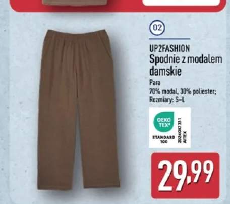 Spodnie z modalem damskie UP2FASHION