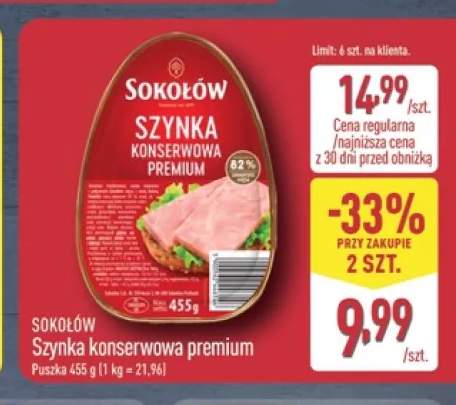 Szynka konserwowa premium Sokołów