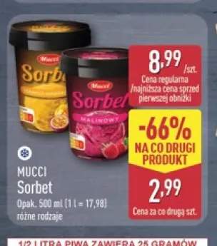 Sorbet mango-marakuja Mucci +1 wariant
