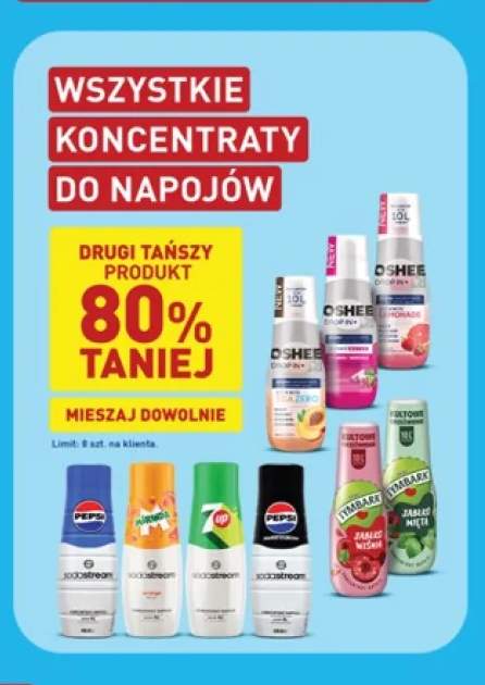 Koncentraty do napojów +8 wariantów