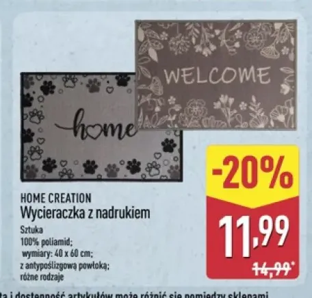 Wycieraczka z nadrukiem Home Creation