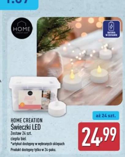 Świeczki LED Home Creation 24-pak