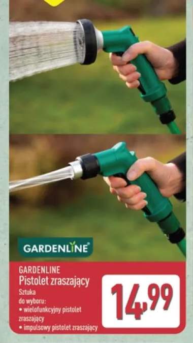 Pistolet zraszający wielofunkcyjny GARDENLINE +1 wariant